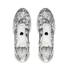 Load image into Gallery viewer, VALENTINO Running Sneaker in satin fabric with allover logo print