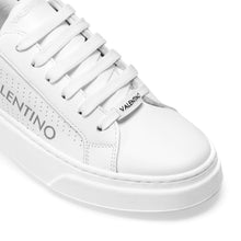 Load image into Gallery viewer, VALENTINO Lace Up Sneaker in white leather and pink inlay