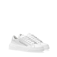 Load image into Gallery viewer, VALENTINO Sneaker Lace Up in white hide and laser logo detail