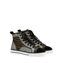 Load image into Gallery viewer, VALENTINO High Top Sneaker in multicolor monogram fabric