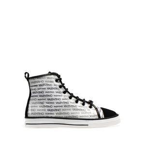 VALENTINO High Top Sneaker in white fabric