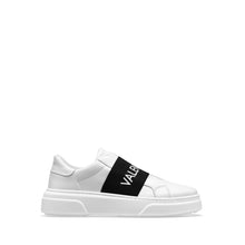 Load image into Gallery viewer, VALENTINO Slip-on Sneaker in white leather and black elastic band