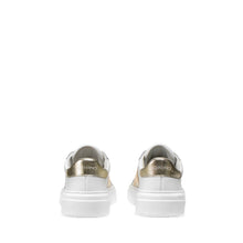Load image into Gallery viewer, VALENTINO Slip-on Sneaker in white leather and golden elastic band