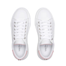 Load image into Gallery viewer, VALENTINO Sneakers lace-up in white and pink calf