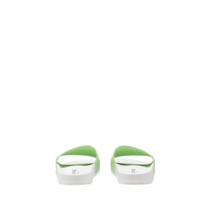 VALENTINO Slider sandal in green PVC