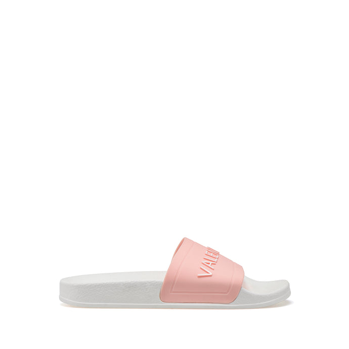 VALENTINO Slider sandal in pink PVC