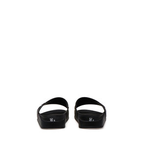 VALENTINO Slider sandal in black PVC
