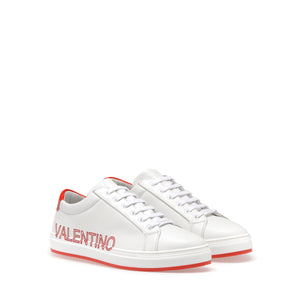 VALENTINO Sneakers Lace-Up with red maxi-logo