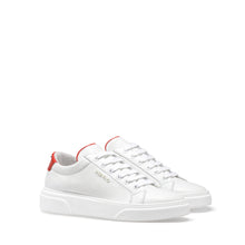 Load image into Gallery viewer, VALENTINO Sneakers Lace-Up in white and red calf