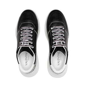 VALENTINO Sneakers running in black calf