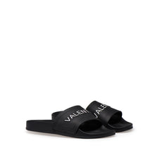 Load image into Gallery viewer, VALENTINO Slider in black PVC