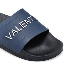 Load image into Gallery viewer, VALENTINO Slider in blue PVC