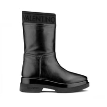 Load image into Gallery viewer, VALENTINO Flatform ankle boots in calfskin leather and branded band