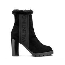 Load image into Gallery viewer, VALENTINO Ankle boots in black suede with faux fur
